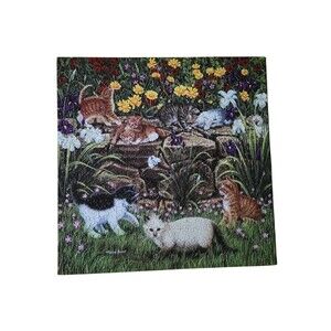 Wallflowers Cat Sunsout 500 Piece Jigsaw Puzzle Kitty Kittens